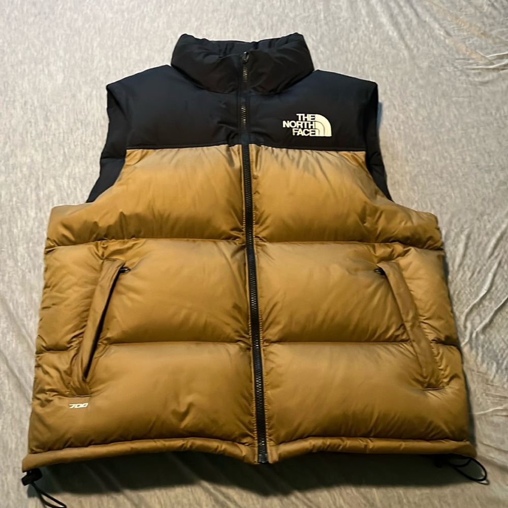 North Face Nupste 1996 vest. Black and gold size L